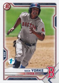 2021 Bowman 1st Edition #BFE-114 Nick Yorke Front
