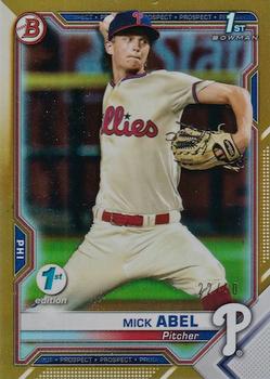 2021 Bowman 1st Edition - Gold #BFE-42 Mick Abel Front