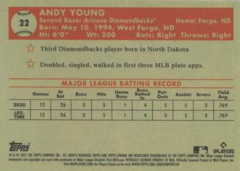 2021 Topps Chrome Platinum Anniversary #22 Andy Young Back