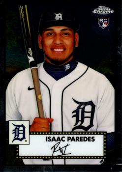 2021 Topps Chrome Platinum Anniversary #40 Isaac Paredes Front
