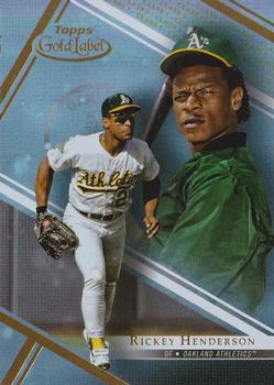 2021 Topps Gold Label #11 Rickey Henderson Front