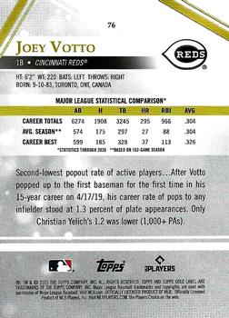 2021 Topps Gold Label #76 Joey Votto Back