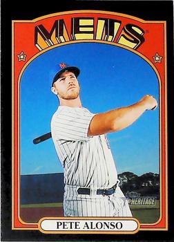 2021 Topps Heritage - Black Border #31 Pete Alonso Front