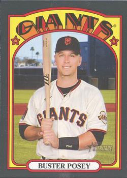 2021 Topps Heritage - Black Border #556 Buster Posey Front