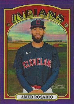 2021 Topps Heritage - Chrome Purple Refractor #683 Amed Rosario Front