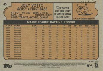 2021 Topps Heritage - Chrome Refractor #45 Joey Votto Back