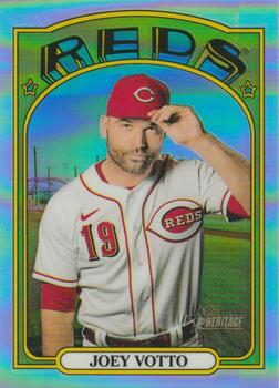 2021 Topps Heritage - Chrome Refractor #45 Joey Votto Front