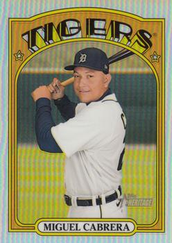 2021 Topps Heritage - Chrome Refractor #107 Miguel Cabrera Front