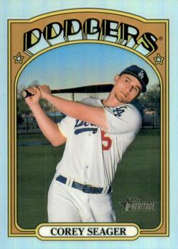 2021 Topps Heritage - Chrome Refractor #403 Corey Seager Front