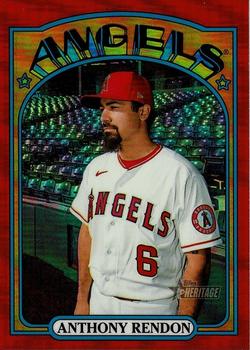 2021 Topps Heritage - Chrome Red Refractor #627 Anthony Rendon Front