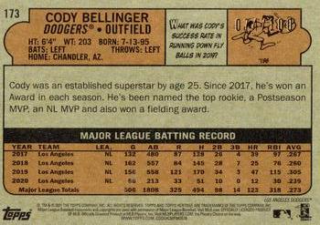 2021 Topps Heritage - Mini #173 Cody Bellinger Back