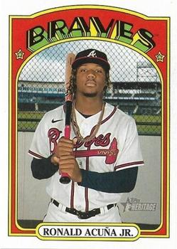 2021 Topps Heritage - Mini #299 Ronald Acuña Jr. Front