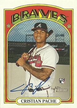 2021 Topps Heritage - Real One Autographs #ROA-CP Cristian Pache Front