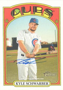 2021 Topps Heritage - Real One Autographs #ROA-KS Kyle Schwarber Front
