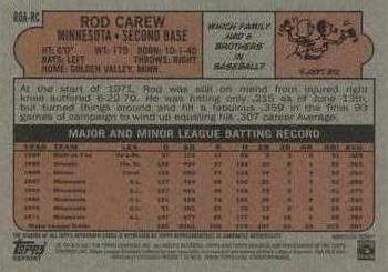 2021 Topps Heritage - Real One Autographs #ROA-RC Rod Carew Back