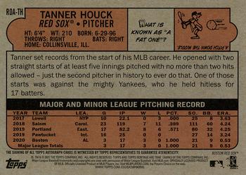 2021 Topps Heritage - Real One Autographs #ROA-TH Tanner Houck Back