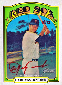 2021 Topps Heritage - Real One Autographs Special Edition Red Ink #ROA-CYA Carl Yastrzemski Front