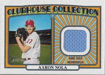 2021 Topps Heritage - Clubhouse Collection Relics #CCR-AN Aaron Nola Front