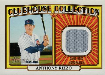 2021 Topps Heritage - Clubhouse Collection Relics #CCR-AR Anthony Rizzo Front