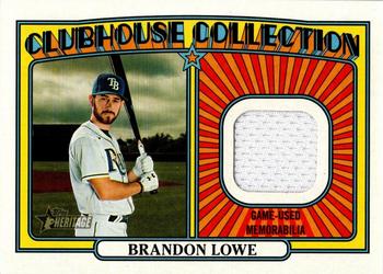 2021 Topps Heritage - Clubhouse Collection Relics #CCR-BL Brandon Lowe Front