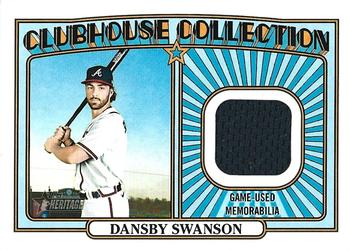 2021 Topps Heritage - Clubhouse Collection Relics #CCR-DS Dansby Swanson Front