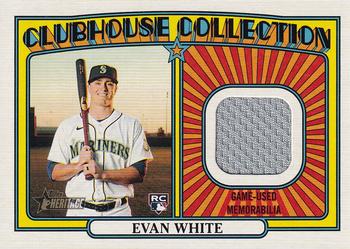 2021 Topps Heritage - Clubhouse Collection Relics #CCR-EWH Evan White Front