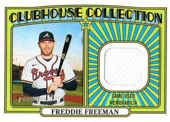 2021 Topps Heritage - Clubhouse Collection Relics #CCR-FF Freddie Freeman Front