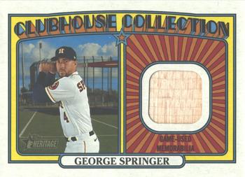 2021 Topps Heritage - Clubhouse Collection Relics #CCR-GSP George Springer Front