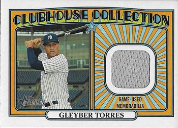 2021 Topps Heritage - Clubhouse Collection Relics #CCR-GT Gleyber Torres Front