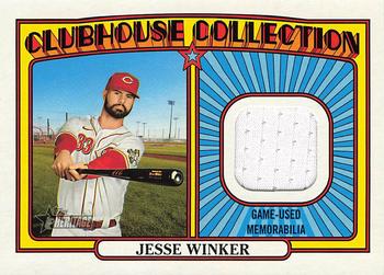 2021 Topps Heritage - Clubhouse Collection Relics #CCR-JW Jesse Winker Front