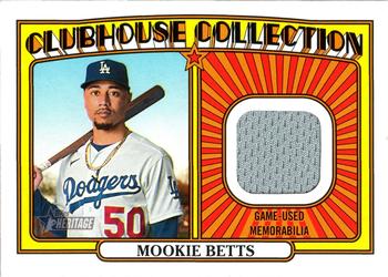 2021 Topps Heritage - Clubhouse Collection Relics #CCR-MB Mookie Betts Front