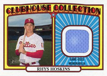 2021 Topps Heritage - Clubhouse Collection Relics #CCR-RH Rhys Hoskins Front