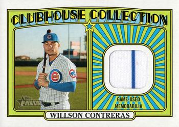 2021 Topps Heritage - Clubhouse Collection Relics #CCR-WC Willson Contreras Front
