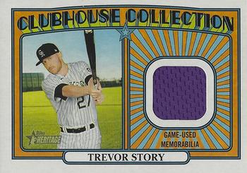 2021 Topps Heritage - Clubhouse Collection Relics #CCR-TS Trevor Story Front