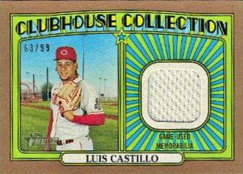 2021 Topps Heritage - Clubhouse Collection Relics Gold #CCR-LC Luis Castillo Front