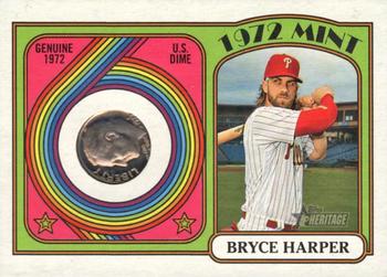 2021 Topps Heritage - 1972 Mint Relics Dime #MIR-BH Bryce Harper Front