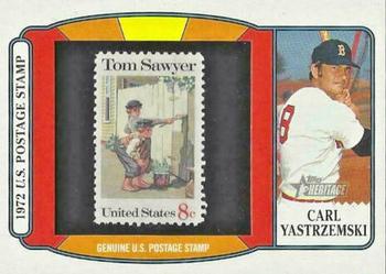 2021 Topps Heritage - 1972 U.S. Postage Stamp Relics #PSR-CY Carl Yastrzemski Front