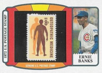 2021 Topps Heritage - 1972 U.S. Postage Stamp Relics #PSR-EB Ernie Banks Front