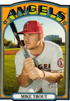 2021 Topps Heritage - 1972 Topps Die Cuts #72DC-2 Mike Trout Front