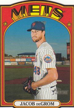 2021 Topps Heritage - 1972 Topps Die Cuts #72DC-3 Jacob deGrom Front