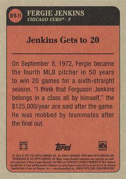 2021 Topps Heritage - Baseball Flashbacks #BFB-FJ Fergie Jenkins Back