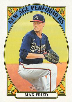 2021 Topps Heritage - New Age Performers #NAP-12 Max Fried Front
