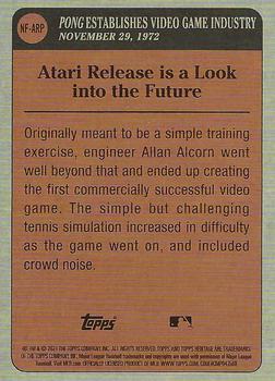2021 Topps Heritage - News Flashbacks #NF-ARP Atari Releases Pong Back