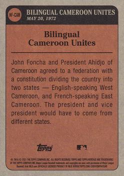2021 Topps Heritage - News Flashbacks #NF-CAM Bilingual Cameroon Unites Back