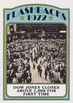 2021 Topps Heritage - News Flashbacks #NF-DJ Dow Jones Closes Above 1,000 for First Time Front