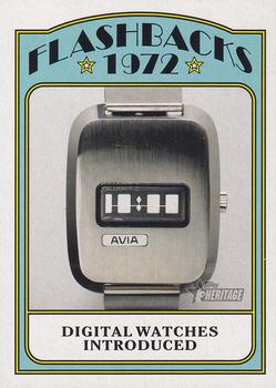 2021 Topps Heritage - News Flashbacks #NF-DWI Digital Watches Introduced Front