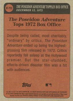 2021 Topps Heritage - News Flashbacks #NF-POS The Poseidon Adventure Tops 1972 Box Office Back