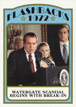 2021 Topps Heritage - News Flashbacks #NF-RN Watergate Scandal Begins with Break-In Front