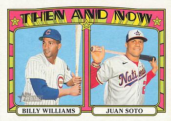 2021 Topps Heritage - Then and Now #TN-14 Billy Williams / Juan Soto Front