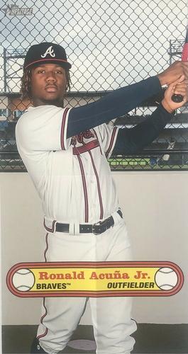 2021 Topps Heritage - 1972 Topps Baseball Posters Box Toppers #BPB-RA Ronald Acuña Jr. Front
